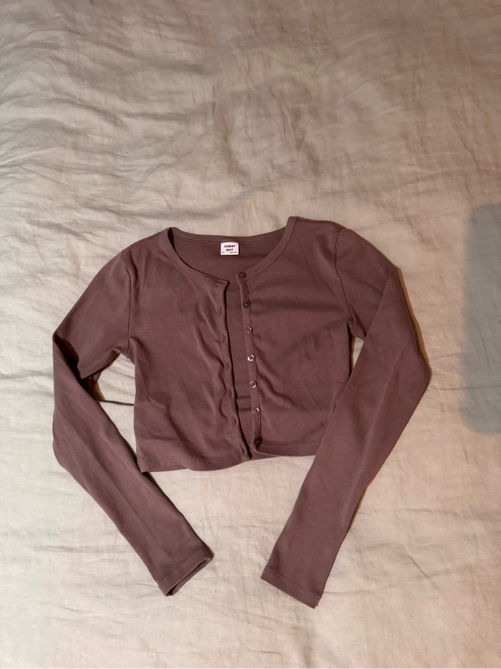 Sunday Best Long Sleeve Cropped Cardigan